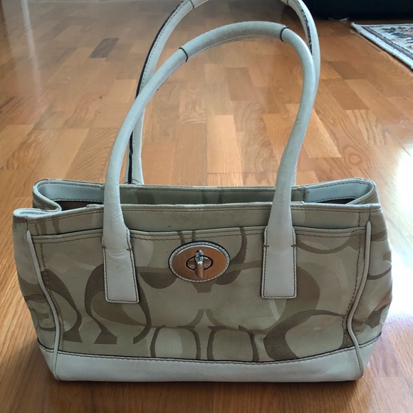 Coach monogrammed handbag